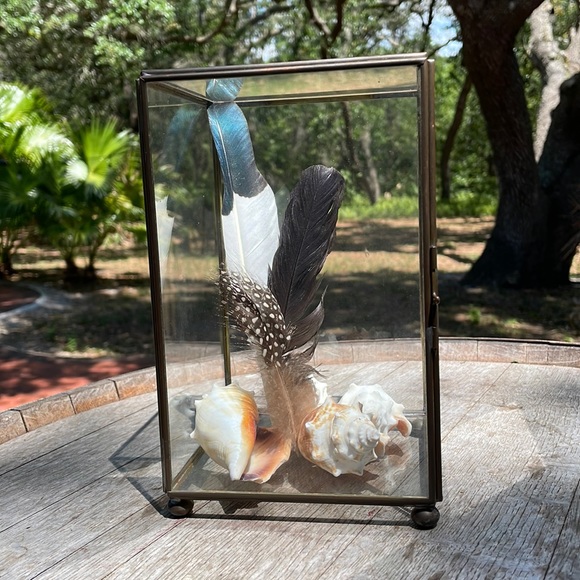 Vintage Glass and Brass Display - Picture 2 of 7